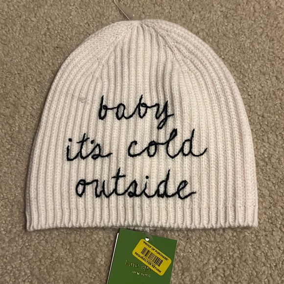 NWT Kate Spade New York Baby It’s Cold Outside Warm Knit Beanie - Picture 1 of 3